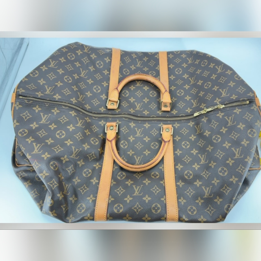 EUC Louis Vuitton Monogram 55 Keepall Bandolier Duffel Bag (No Strap)